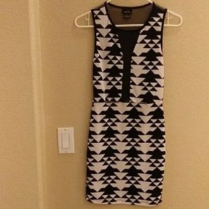 Black and white dress